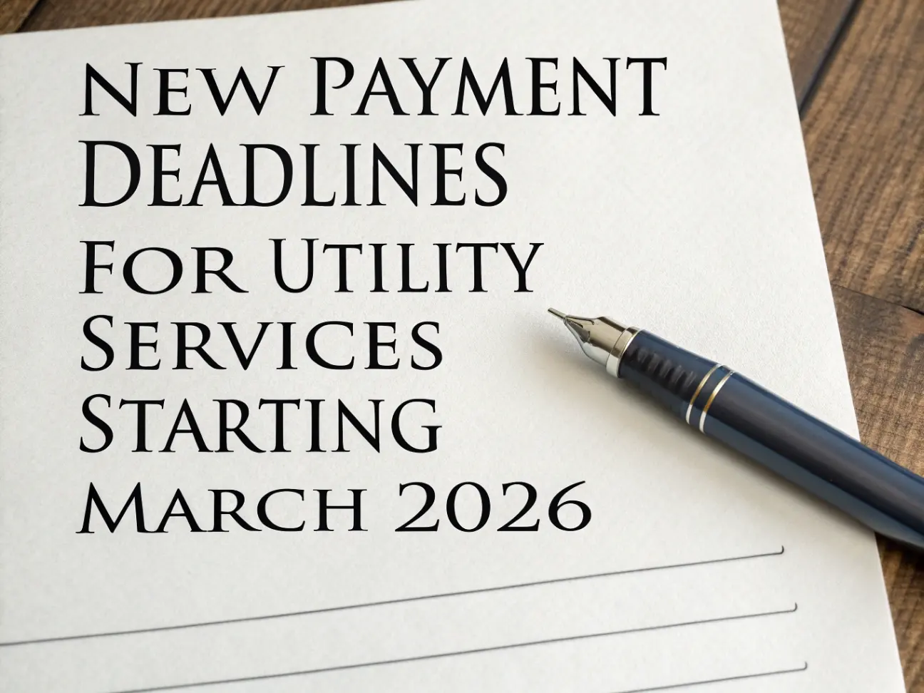 Новые сроки оплаты коммунальных услуг с 2026 года
